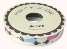 Rice Cotton Gift Wrapping with 6 Assorted Designs - 15 Meter