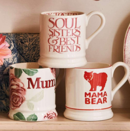 Emma Bridgewater Pink Toast Soul Sisters 1/2 Pint Mug