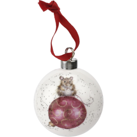 Wrendale Designs 'Not a Creature was Stirring' Christmas Bauble