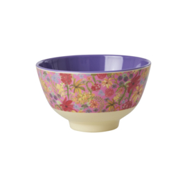 Rice Small Melamine Bowl - Swedish Flower Print