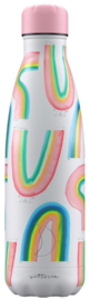 Chilly's Drink Bottle 500 ml Rainbows Galore -mat met reliëf-