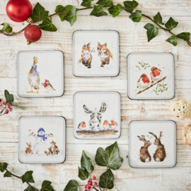 Wrendale Designs  Coasters 'Christmas' - Set of 6