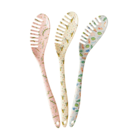 Rice Melamine Pasta Spoon in 'Choose Happy' Prints