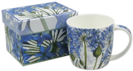 Emma Ball Mug with Gift Box - Agapanthus -mok met rond oor-