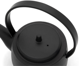 Bredemeijer Gietijzeren Theepot Kobe -1,2 liter- Zwart