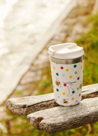 Chilly's Coffee Cup 340 ml - Emma Bridgewater - Bumblebee & Polka Dot - 100% lekvrij