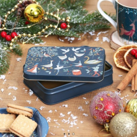 Sara Miller - Twelve Days of Christmas - Small Rectangular Tin