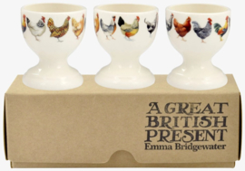 Emma Bridgewater Rise & Shine - Set Of 3 Egg Cups Boxed
