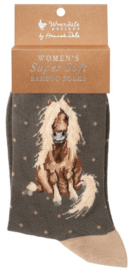 Wrendale Designs Socks 'Gloria' Horse - Dames maat 37–41