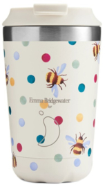 Chilly's Coffee Cup 340 ml - Emma Bridgewater - Bumblebee & Polka Dot - 100% lekvrij