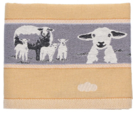 Bunzlau Tea Towel Sheep Yellow