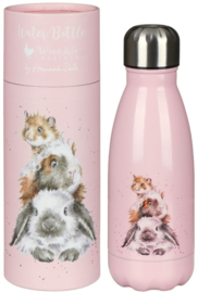 Wrendale Designs 'Piggy in the Middle' Small Water Bottle 260 ml