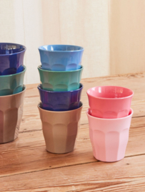 Rice Melamine Cup - 'A New York Minute' Colors - 160 ml - Set of 6