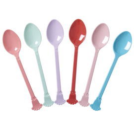 Rice Melamine Vintage Table Spoon in 6 Assorted Extraordinary Colors - Single