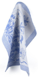 Bunzlau Tea Towel Delfs Blue Bird Royal Blue