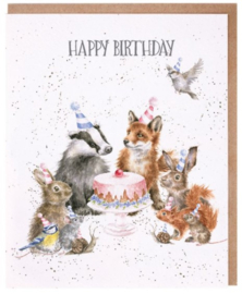 Wrendale Designs 'Woodland Party' Birthday Card
