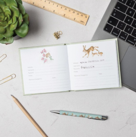 Wrendale Designs 'Hydrangea' Bee - Password Book *zonder tekst: Passwords'