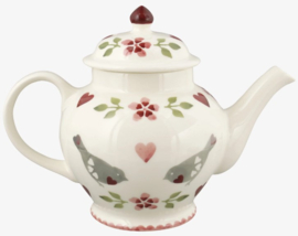 Emma Bridgewater Lovebirds 3 Mug Teapot