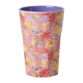 Rice Melamine Cup - Swedish Flower Print - 400 ml