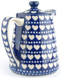 Bunzlau Teapot Straight 1000 ml Blue Valentine