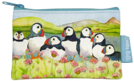 Emma Ball Purse - Sea Thrift Puffins