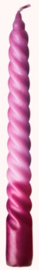 Rice Twisted Two Tone Candle Two Tone Purple