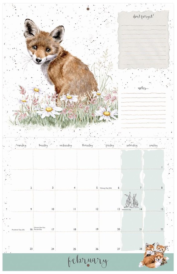Wrendale Designs The Country Set Landscape Calendar 2026