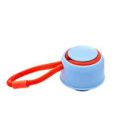Rice Lid for Isolating Drinking Bottle - Ice Blue with Neon Orange Thread