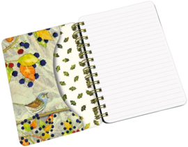 Emma Ball Medium WIRO Notebook with Pockets - British Birds