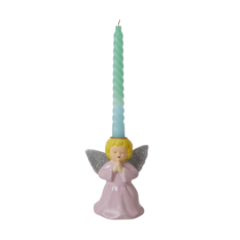 Rice Small Angel Ceramic Candle Holder - Pink