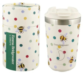 Chilly's Coffee Cup 340 ml - Emma Bridgewater - Bumblebee & Polka Dot - 100% lekvrij