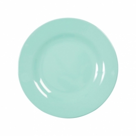 Rice Melamine Round Side Plate in Dark Mint