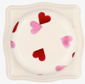 Emma Bridgewater Pink Hearts Dome Lid Curved Tin Caddy