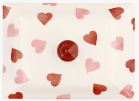 Emma Bridgewater Pink Hearts - Small Butter Dish