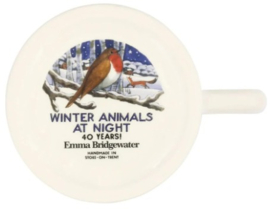 Emma Bridgewater - Winter Animals - Midnight Robin - 1/2 Pint Mug