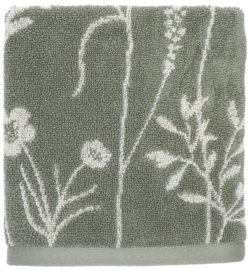 Bunzlau Kitchen Towel - Wild Flowers Dark Green