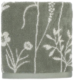 Bunzlau Kitchen Towel Wild Flowers Dark Green