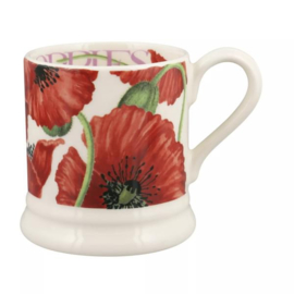 Emma Bridgewater Flowers - Red Poppy 1/2 Pint Mug 2023