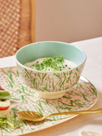 Rice Small Melamine Bowl - New Snowdrop Print