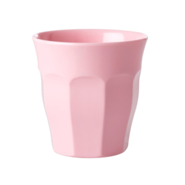 Rice Solid Colored Medium Melamine Cup in Ballet Slippers Pink