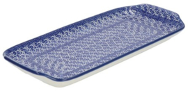 Bunzlau Cake Dish Oblong Midnight Blue