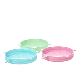 Rice Silicone Lid for Medium Melamine Bowl in 3 Assorted Colors
