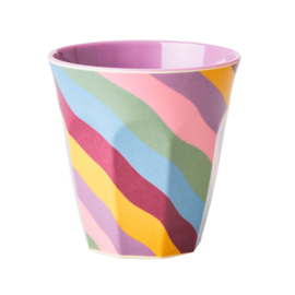 Rice Medium Melamine Cup - Funky Stripes Print