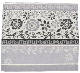 Bunzlau Tea Towel - Belle Fleur Grey