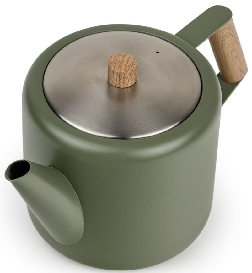 Bredemeijer Theepot Duet Design - Boston 1,1L -Mat Legergroen-