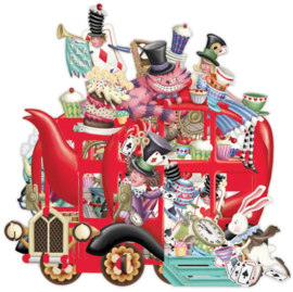 Me&McQ - 3D Wenskaart - Alice's Teapot