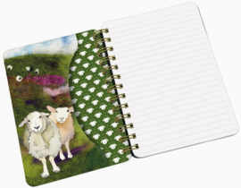 Emma Ball Medium WIRO Notebook with Pockets - Felted Sheep