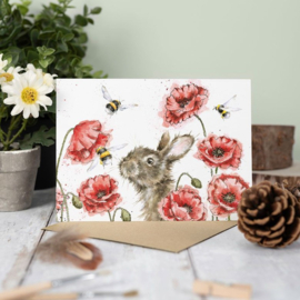 Wrendale Designs 'Let it Bee' Rabbit Card