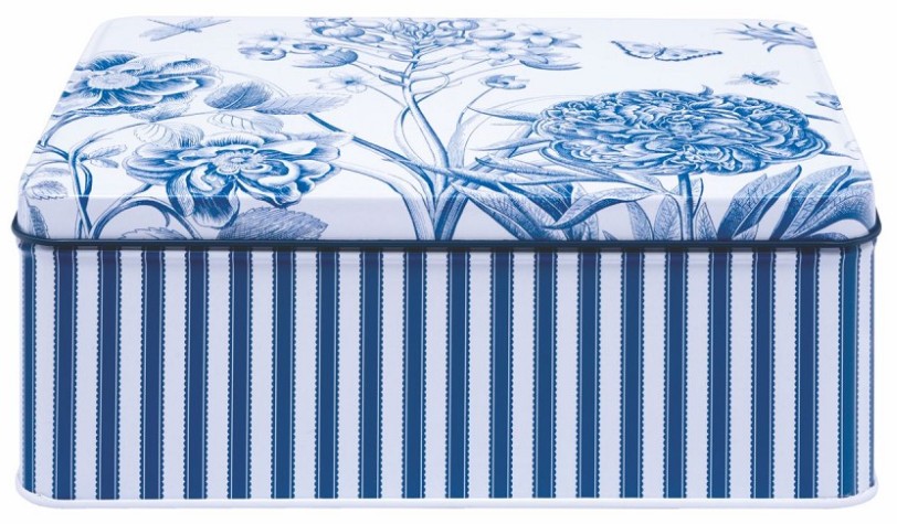 Sanderson - Etchings and Roses - Rectangular Tin