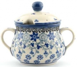 Bunzlau Sugar Bowl Belle Fleur